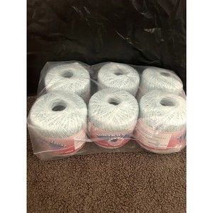 6 Americas Best Country Cotton Sz 10 Crochet Thread Lt. Aqua - New